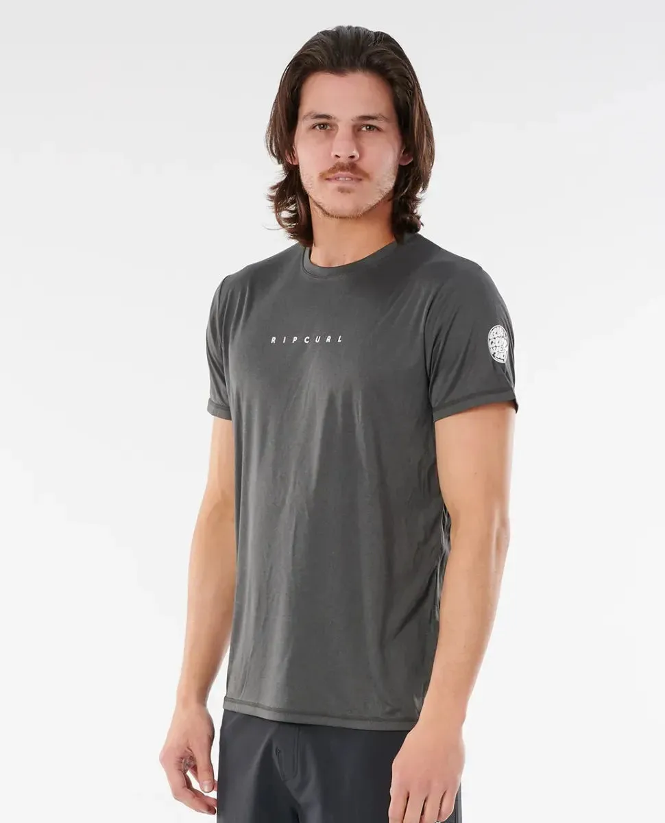 RipCurl Dawn Patrol Short Sleeve UV Tee -  Black Marle