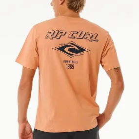 Ripcurl Fade Out Icon Premium Tee - Clay