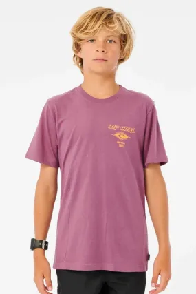 Ripcurl Fade Out Icon Tee in Grapeade