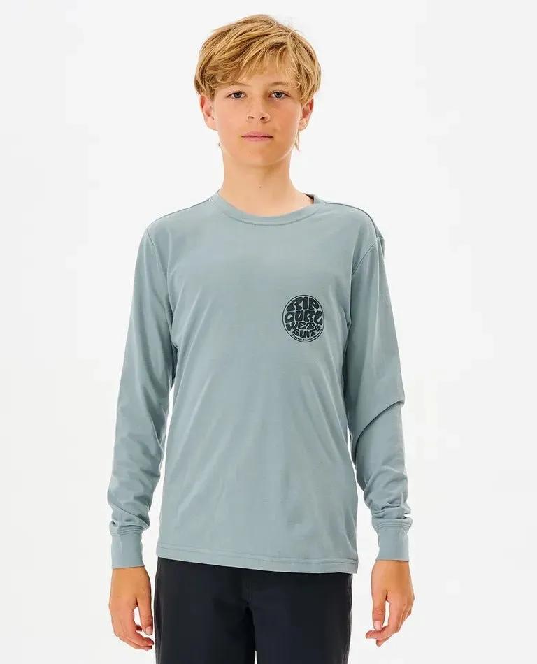 Ripcurl Icons Long Sleeve Rash Vest Boys