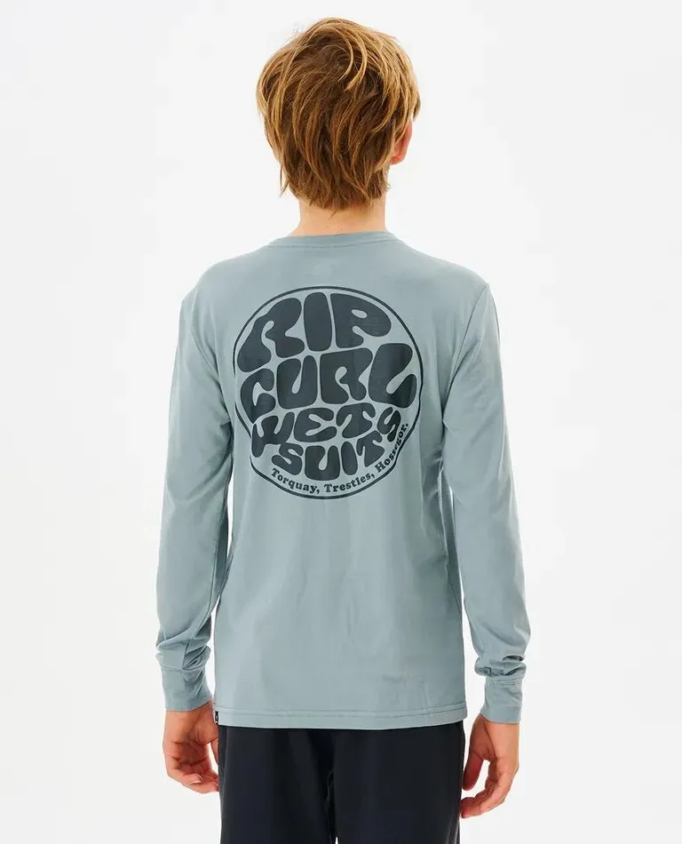 Ripcurl Icons Long Sleeve Rash Vest Boys