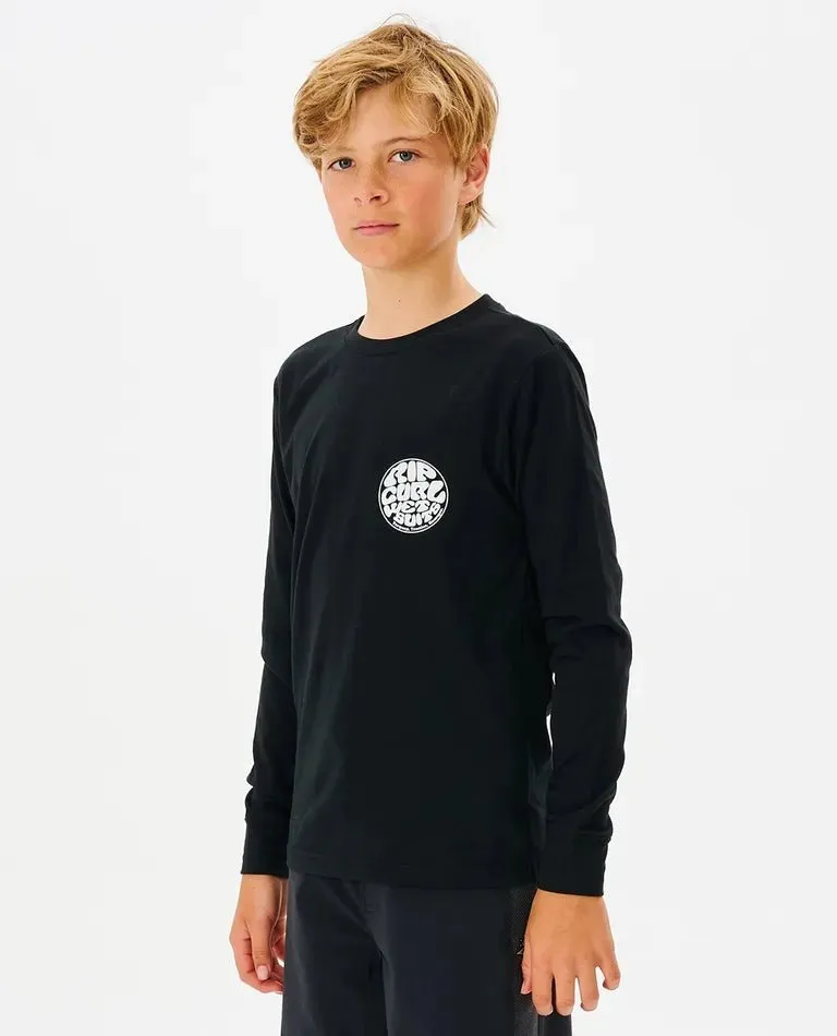 Ripcurl Icons Long Sleeve Rash Vest Boys