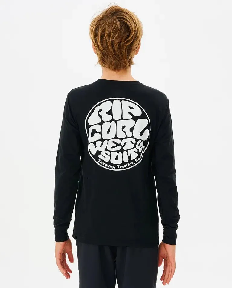 Ripcurl Icons Long Sleeve Rash Vest Boys