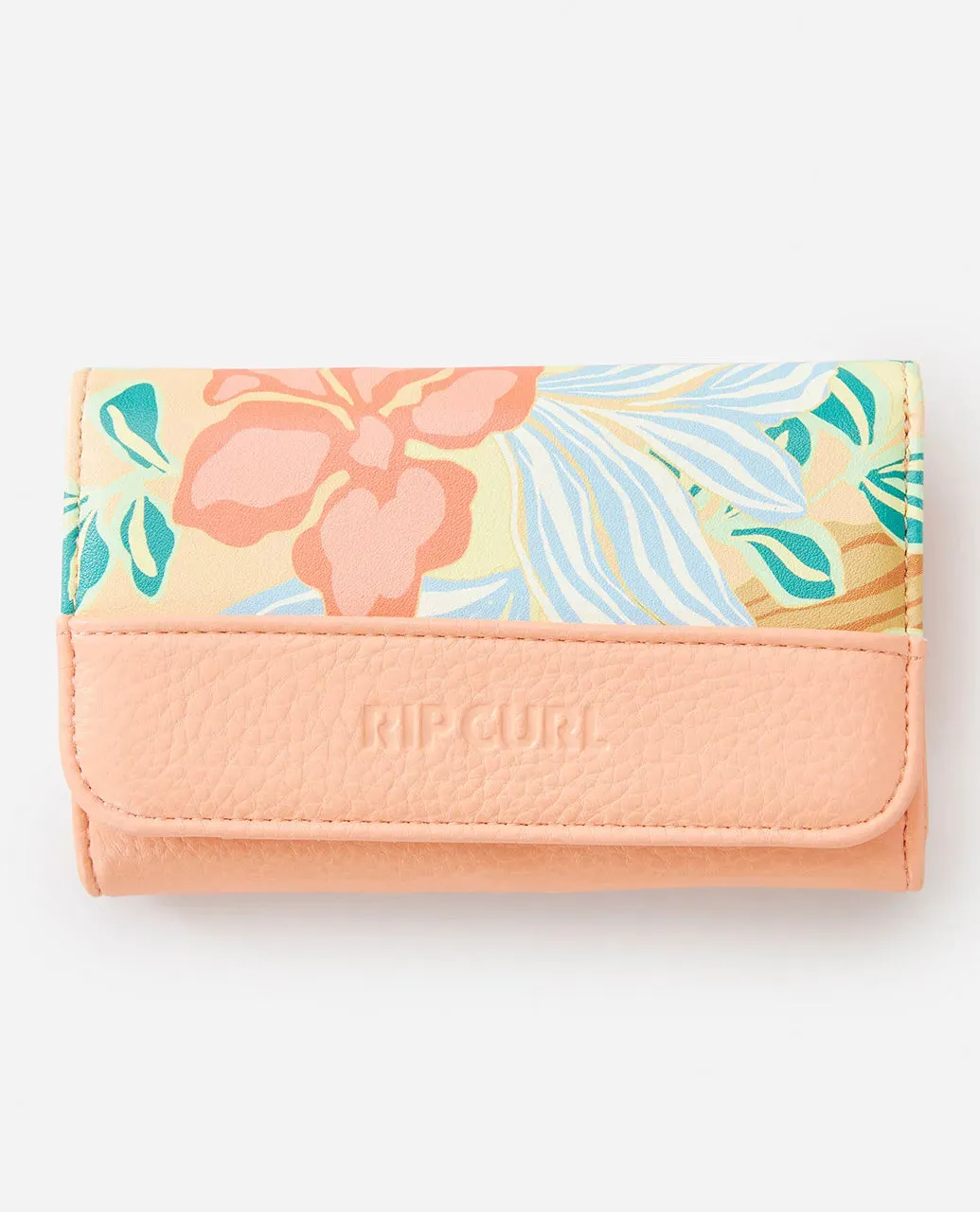 RIPCURL MIXED FLORAL MID WALLET - LIGHT ORANGE