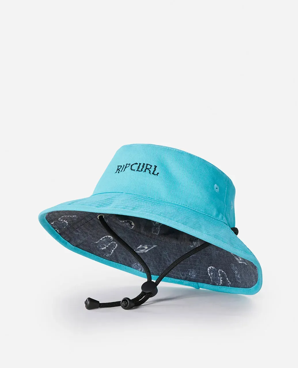 RIPCURL REVO REVERSABLE WIDE BRIM HAT - AQUA