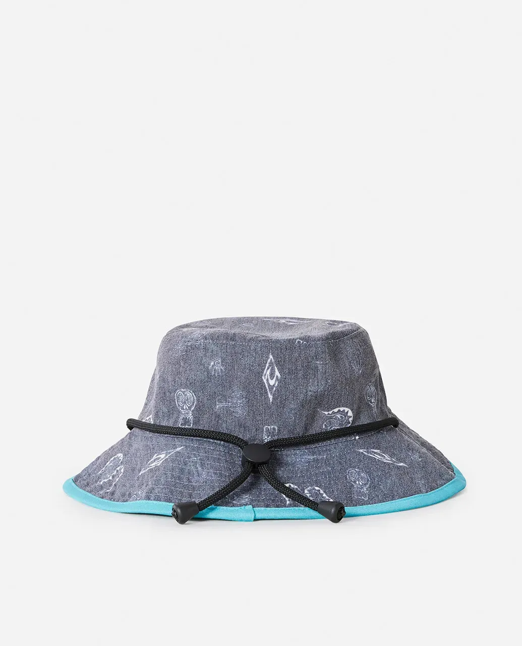 RIPCURL REVO REVERSABLE WIDE BRIM HAT - AQUA