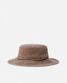 RIPCURL SEARCHERS MID BRIM HAT - CHOCOLATE