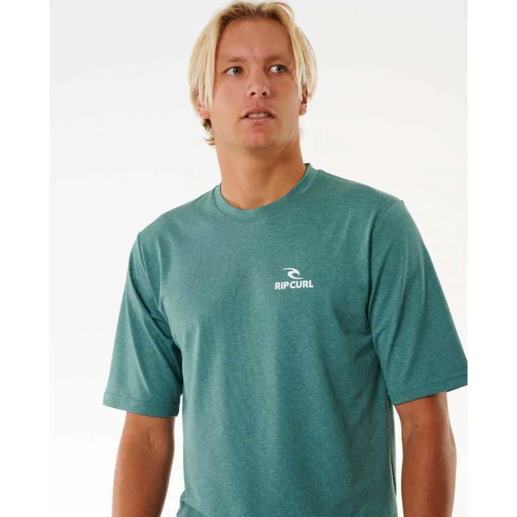 Ripcurl Stack UPF Short Sleeve Rashie - Bluestone Marle