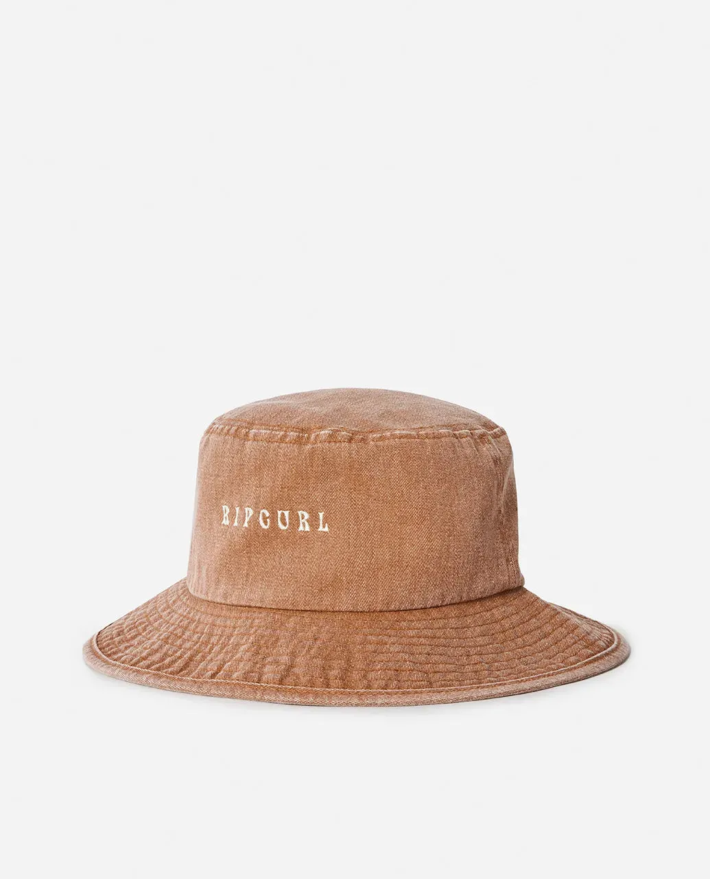 RIPCURL WASHED UPF MID BRIM HAT - WASHED BROWN