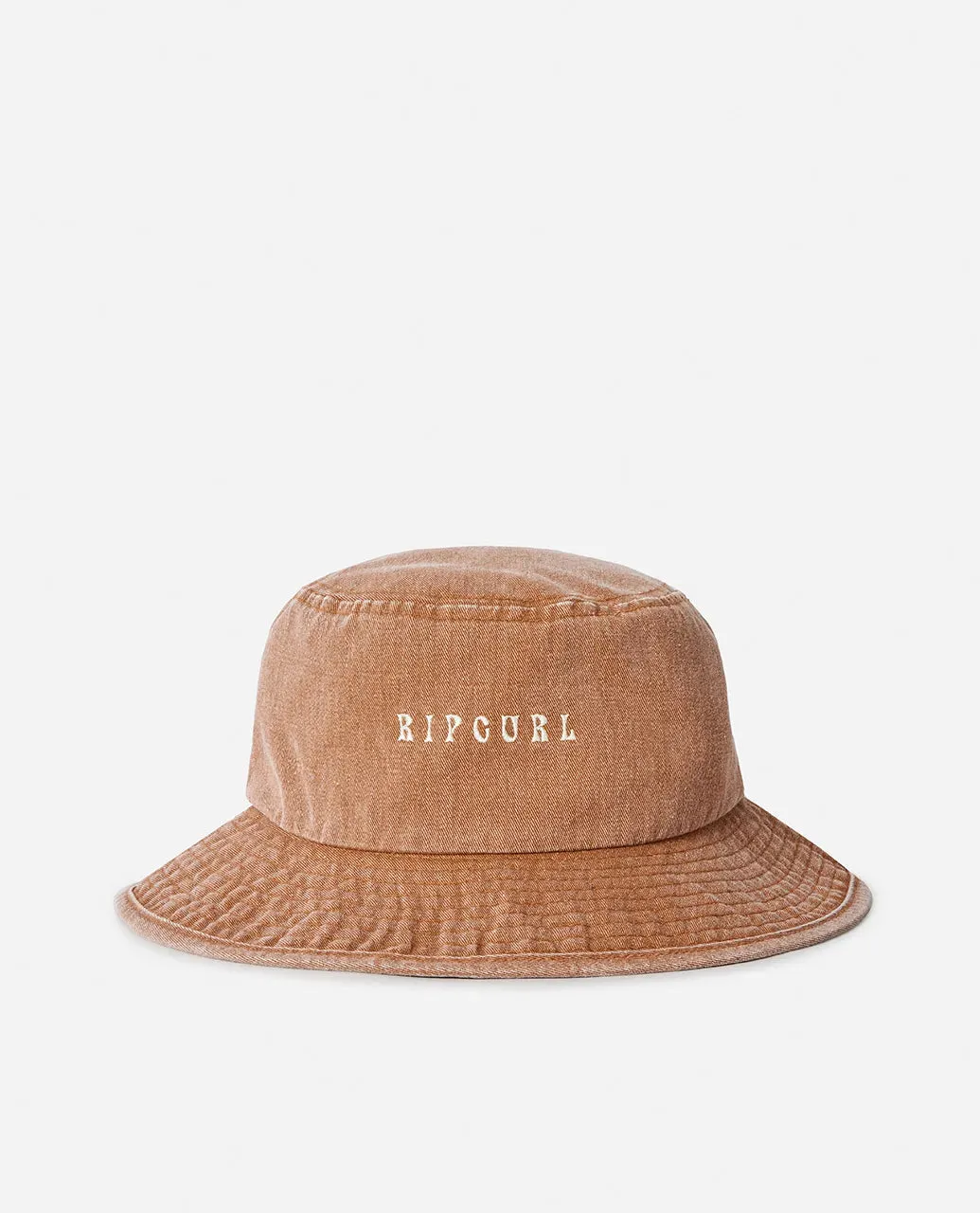 RIPCURL WASHED UPF MID BRIM HAT - WASHED BROWN