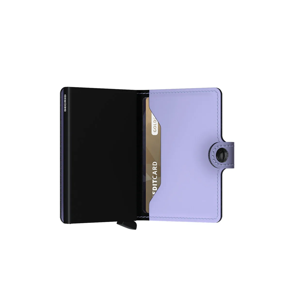 Secrid - Miniwallet Matte RFID Liliac-Black - MM-LILAC-BLACK - LILAC-BLACK