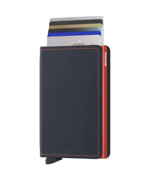 Secrid Slimwallet Matte Nightblue & Orange