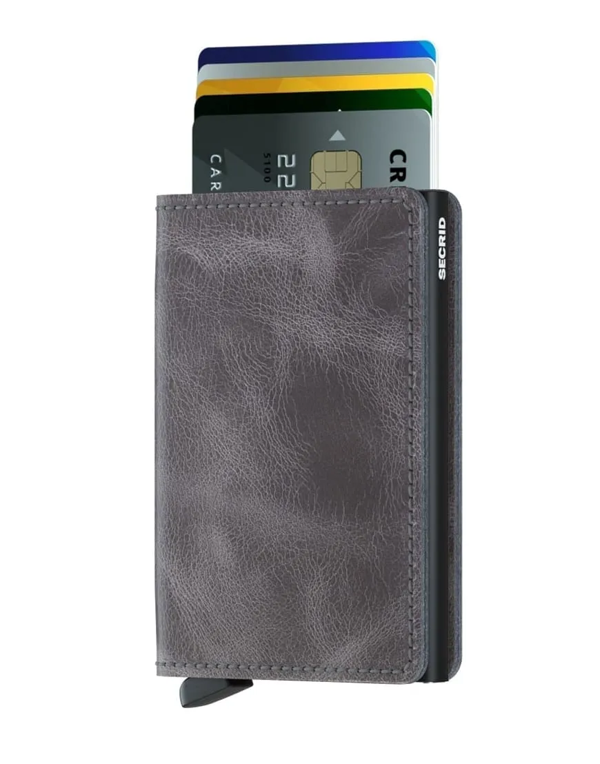 Secrid Slimwallet Vintage Grey-Black Rahakott- WATCH WEAR