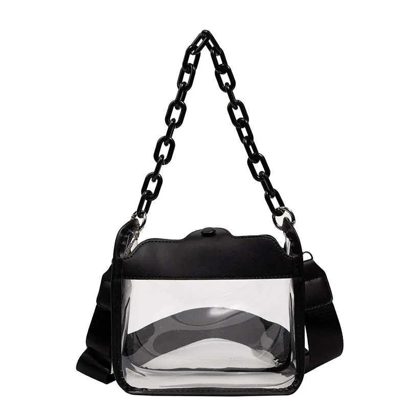 Serena Clear Handbag in Black