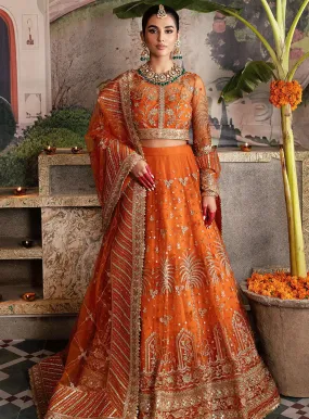 Shehnai by Afrozeh Embroidered Net Unstitched 3 Piece Suit - AFR23WF 01 DILAAB