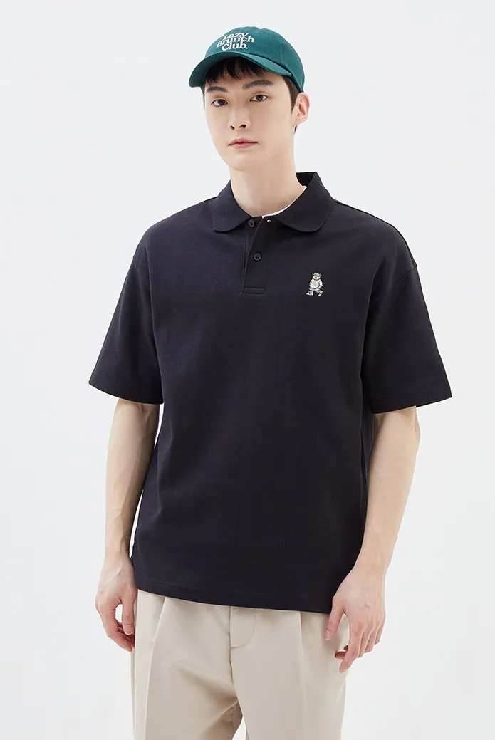 SPAO  |Unisex Street Style Logo Polos