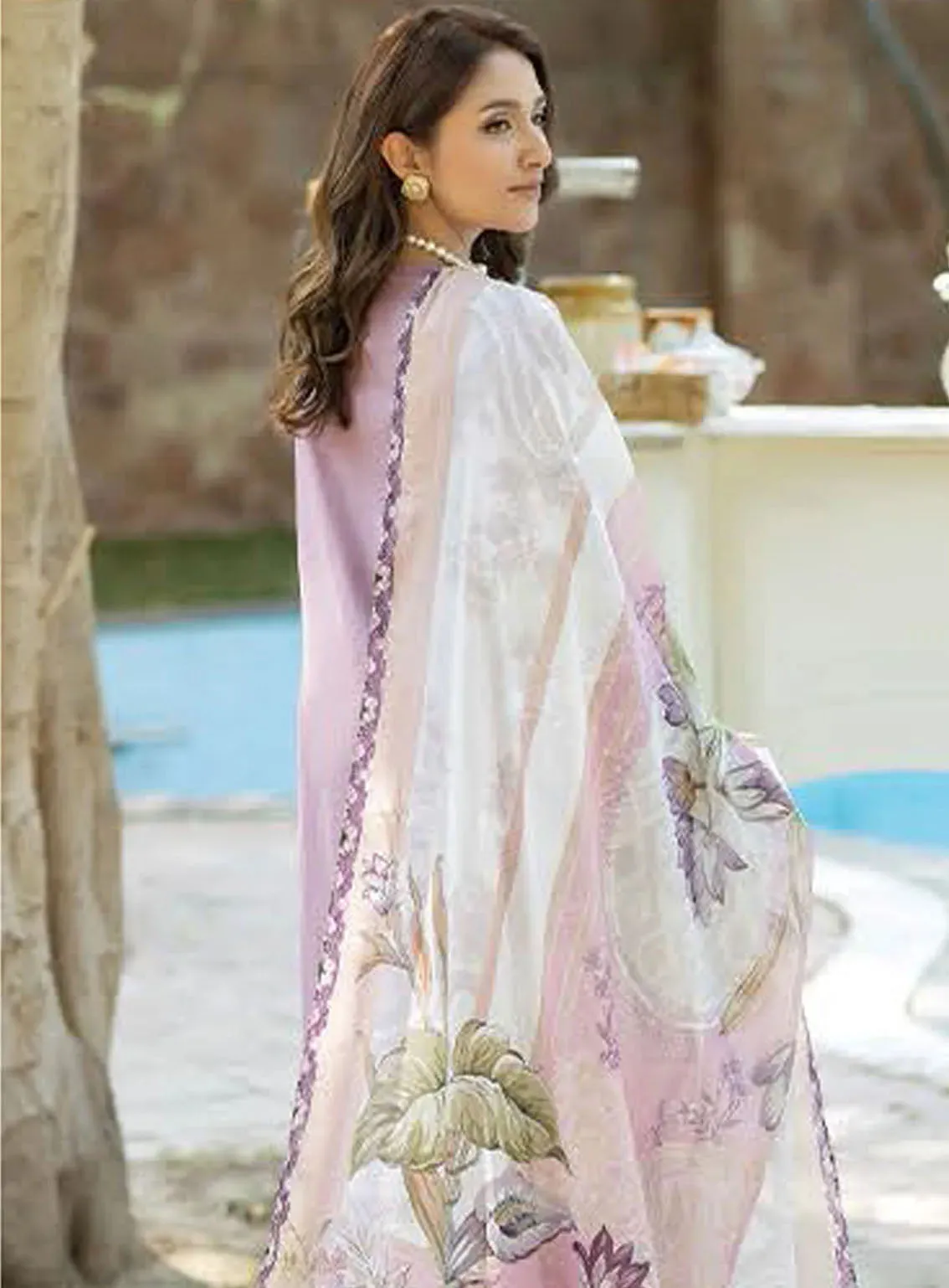 Subah-E-Roshan By Serene Premium Luxury Embroidered Lawn 3 Piece Unstitched Suit ASL-67 KHAWAB