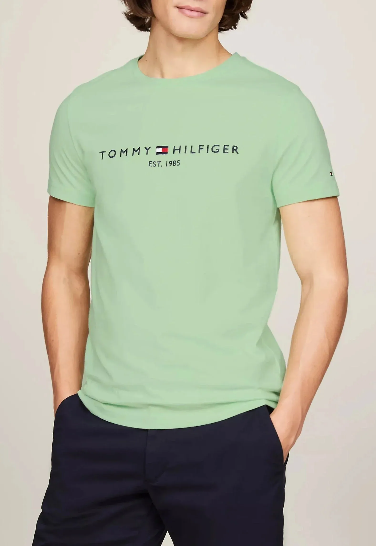 T-shirt Slim Fit ricamo Tommy Hilfiger