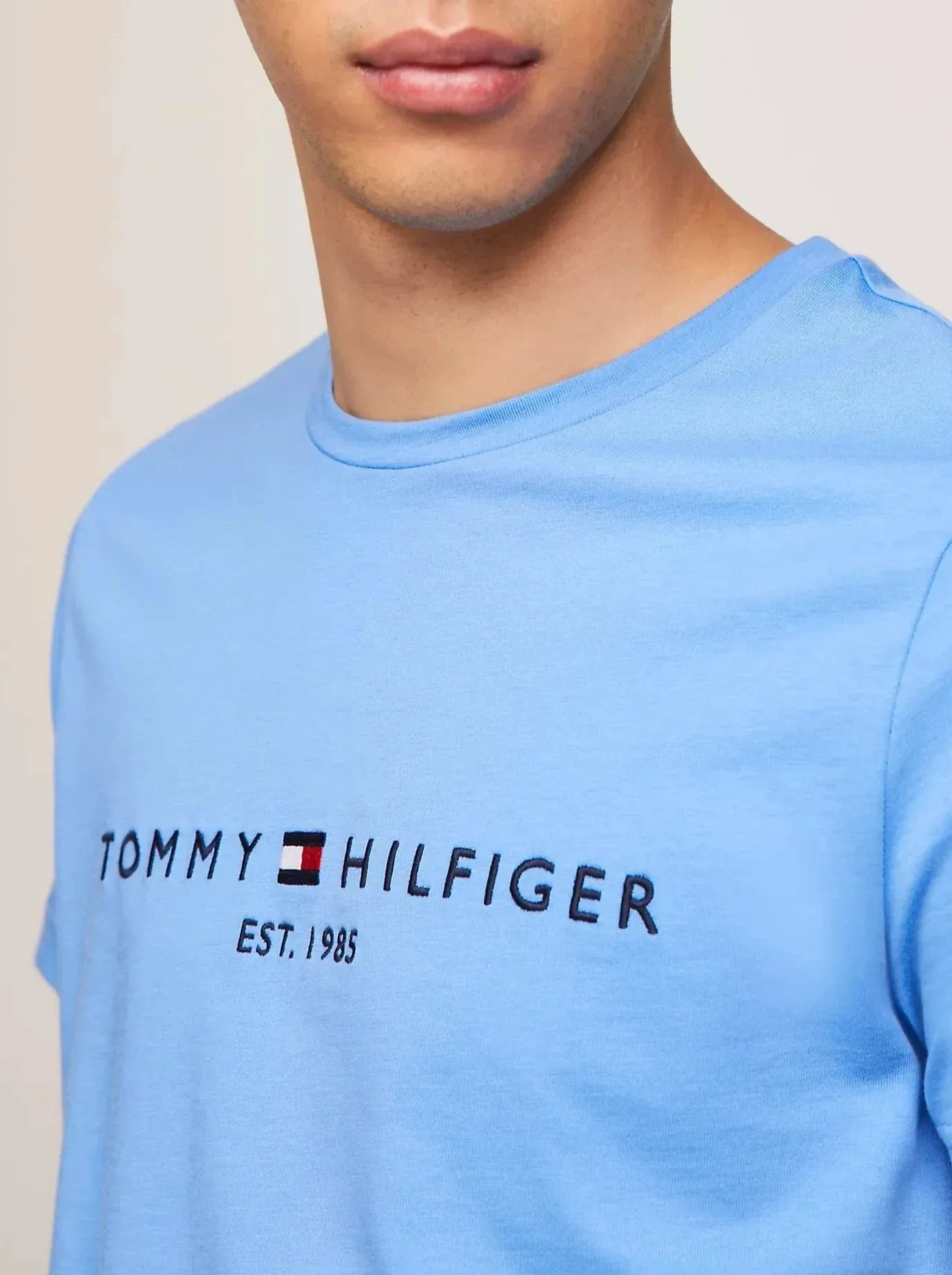 T-shirt Slim Fit ricamo Tommy Hilfiger