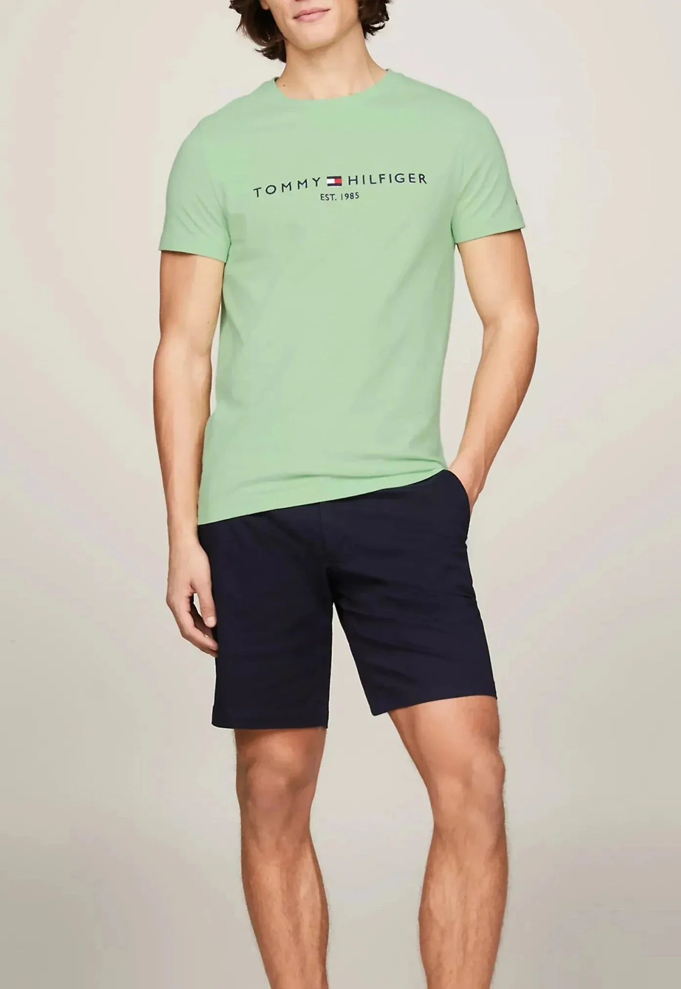 T-shirt Slim Fit ricamo Tommy Hilfiger