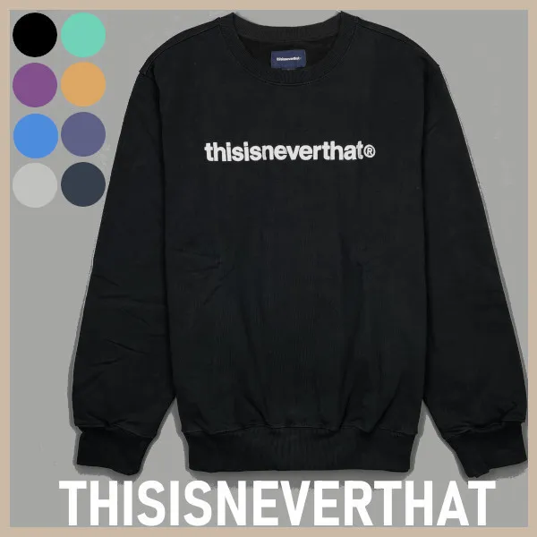 thisisneverthat  |Unisex Street Style Logo Sweatshirts