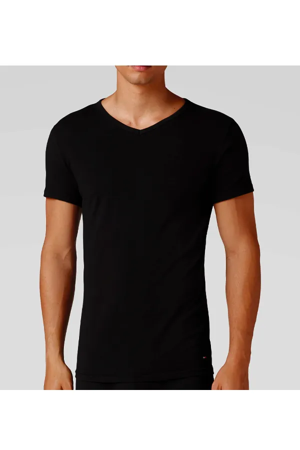 Tommy Hilfiger 3-Pack V-Neck Premium Tee Black