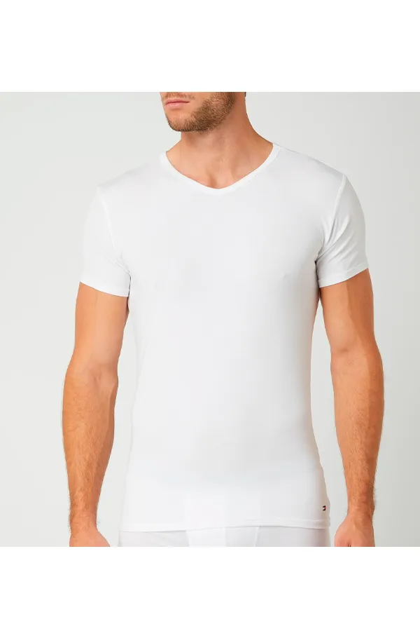 Tommy Hilfiger 3-Pack V-Neck Premium Tee White