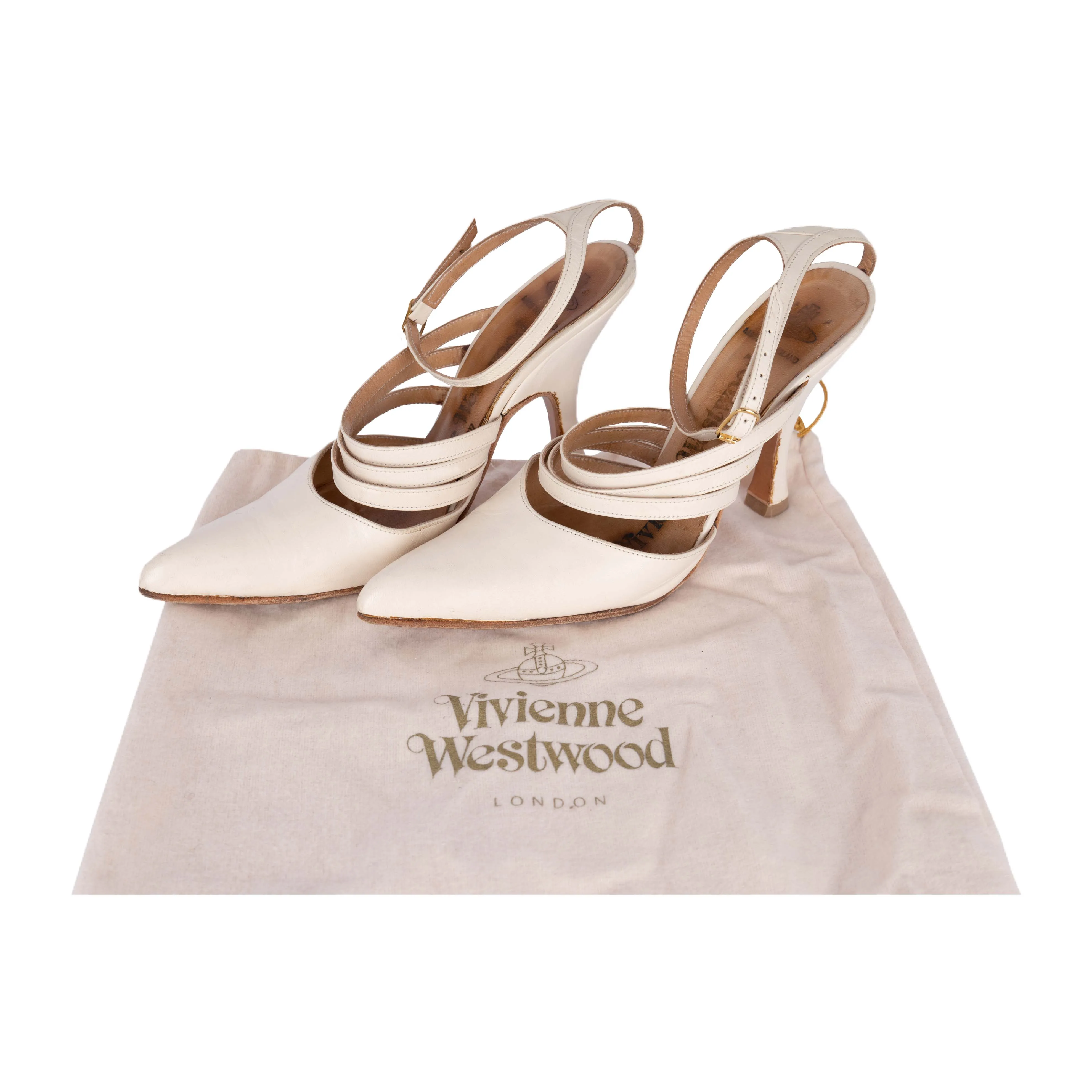 Vivienne Westwood Sling Back Heels with Straps - '00s