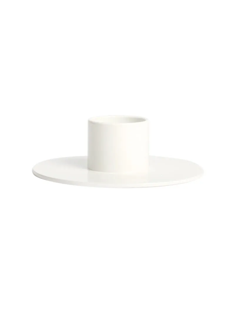 White Candle Holder