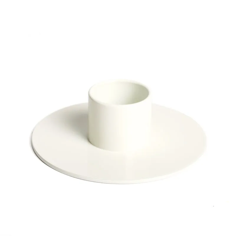 White Candle Holder