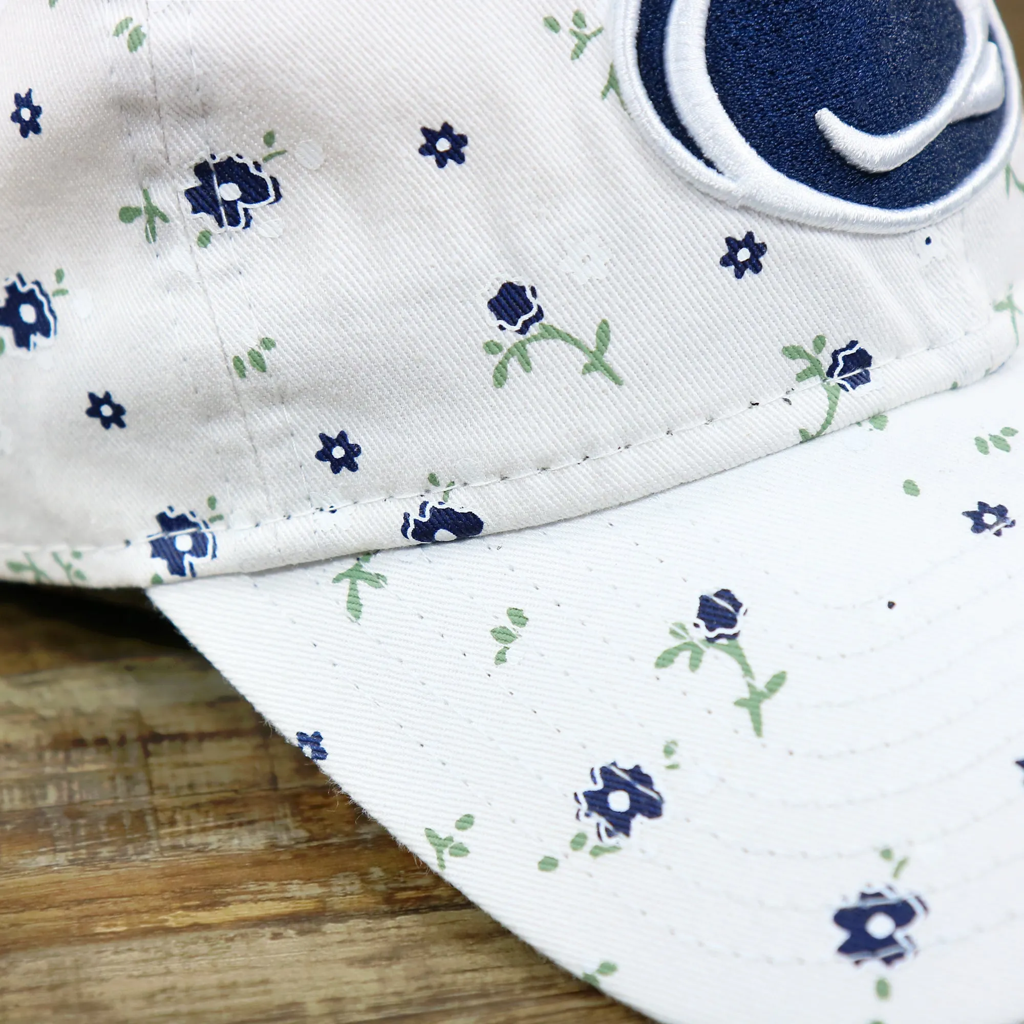 Women’s Penn State Nittany Lions All Over Micro Floral Print 9Twenty Dad hat | White 9Twenty Hat