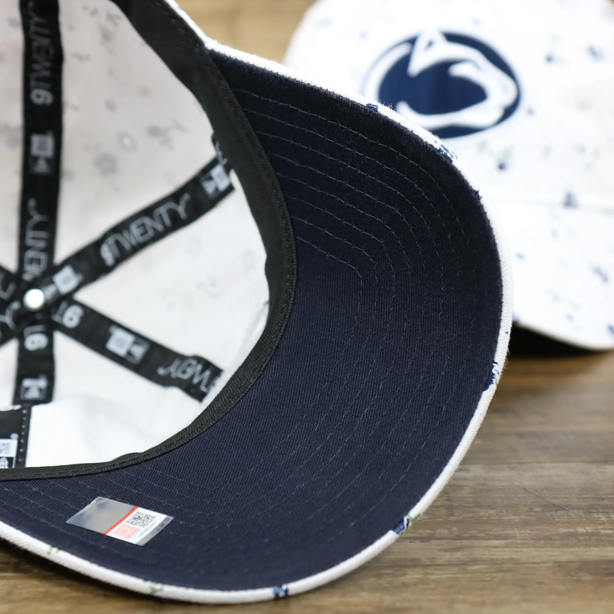 Women’s Penn State Nittany Lions All Over Micro Floral Print 9Twenty Dad hat | White 9Twenty Hat